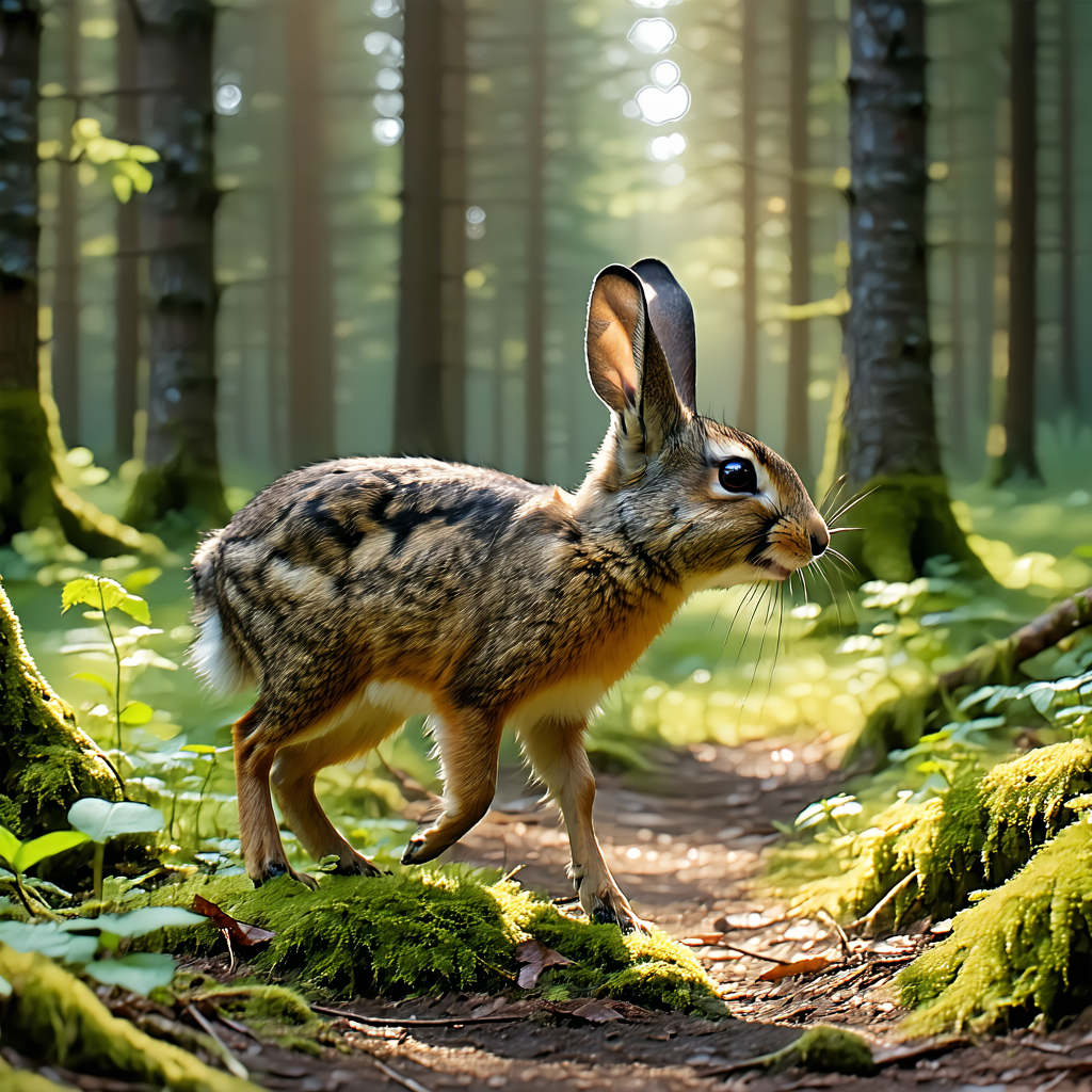 Läuferin auf naturnahem Waldpfad